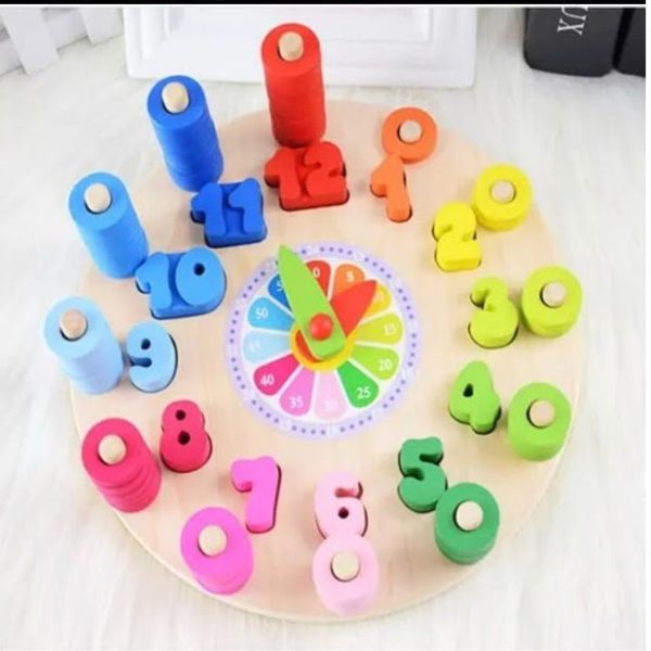 Educational Wooden Clock