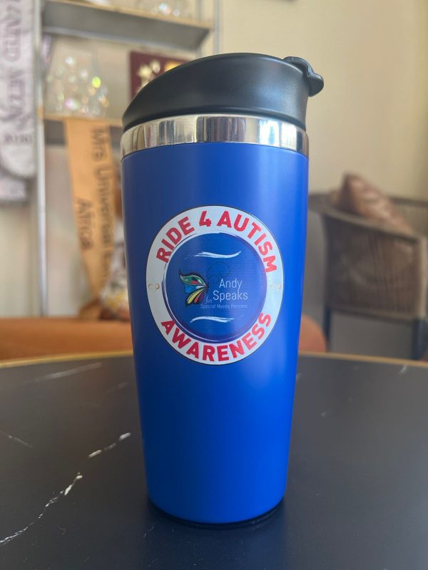 Ride for Autism: Blue Thermal Flask for Hydration on the Go | Nexus Therapy Center